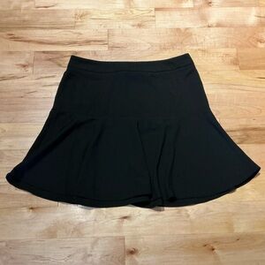 Womens Y2K Black Flare Mini Skirt Goth Dark Academia Skater Festival  Size 8